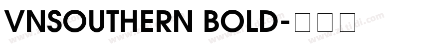 VnSouthern Bold字体转换